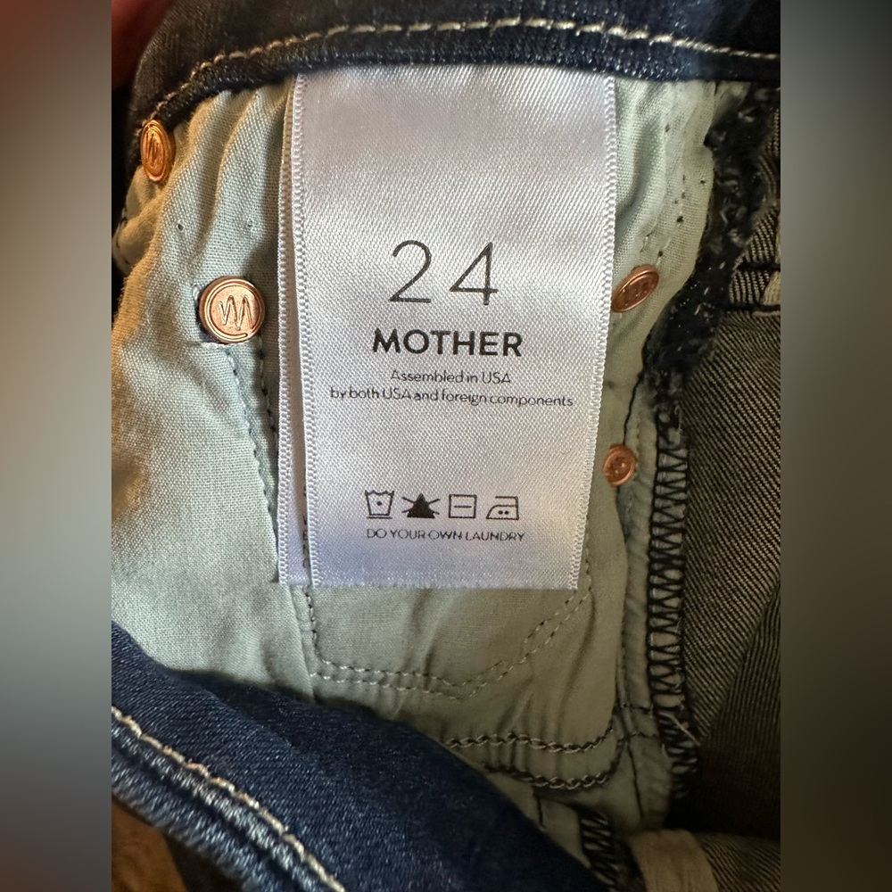 MOTHER DENIM HIGH WAISTED LOOKER ANKLE FRAY JEAN - Picture 12 of 16